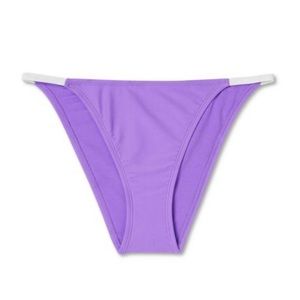 NWT WILD FABLE BIKINI BOTTOM PURPLE AND WHITE
